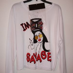 White long sleeve shirt